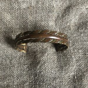 COPPER & brass cuff bracelet